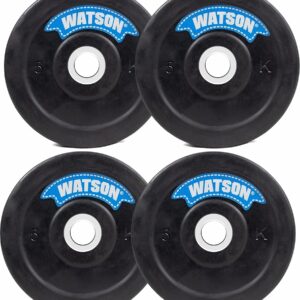 WATSON Gym Rubber Plates , 20Kg(5Kgx4) Rubber Dumbbell Plate, 25mm for Home, Professional Exercise, Gym Weight Plates, Home Gym equipments for Men