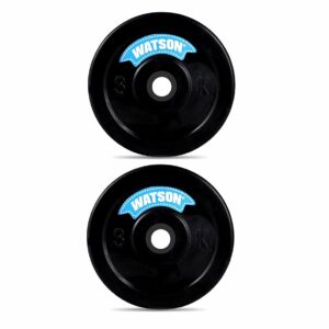 WATSON Gym Rubber Plates ,6kg (3x2) Rubber Dumbbell Plate, 25mm for Home, Professional Exercise, Gym Weight Plates, Home Gym equipments for Men