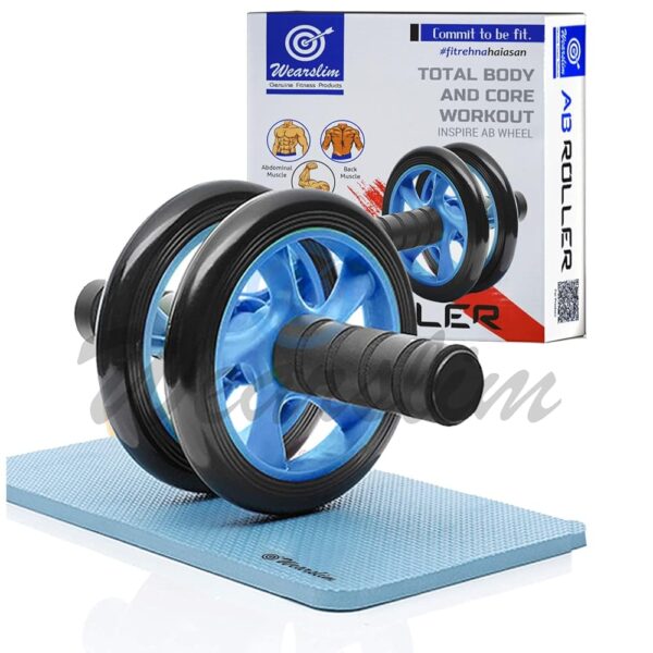 Wearslim Professional ABS Roller|AB Roller For Core And Full Body Strength Gym Equipment Upper Body Toning | Includes Extra Thick Knee Pad |ABS Roller For Men And Women[6 Months...