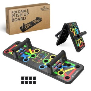 Wearslim Professional Push Up Board For Men, Multi-Functional 10 in 1 Pushup Board Fitness Equipment Push Up Bar For Home Pushup stand Gym Equipment For Men and Women